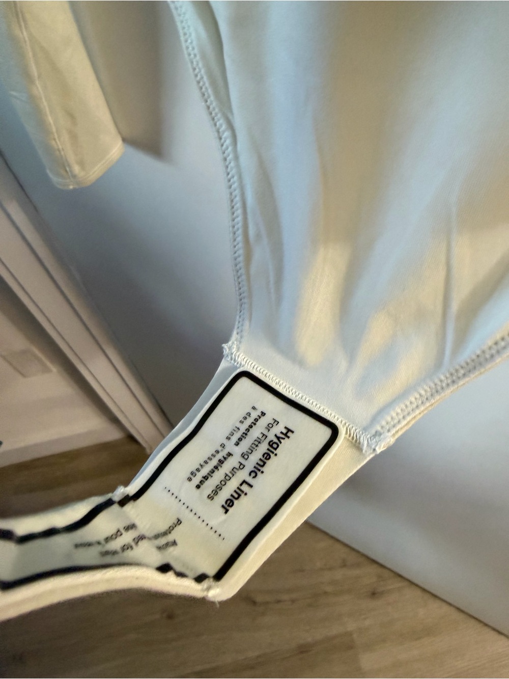 Nulu Long Sleeve Scoop Neck Bodysuit - Cream - Picture 5 of 5
